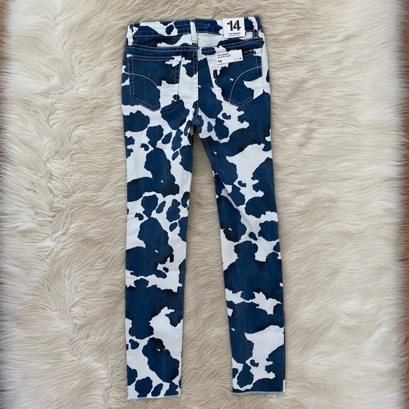 Joe’s Jeans Kids Markie Mid Rise Skinny Jeans Cow Print - Picture 6 of 10